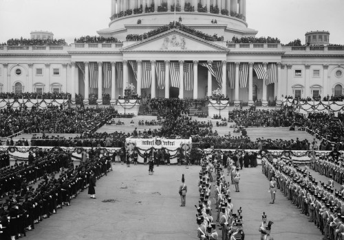 The East Front Of The Capitol And Plaza On Woodrow Wilsons Inauguration Day History - Item # VAREVCHISL043EC612