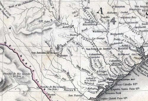 Map Of The Republic Of Texas And The Countries Adjacent History - Item # VAREVCHCDLCGCEC801