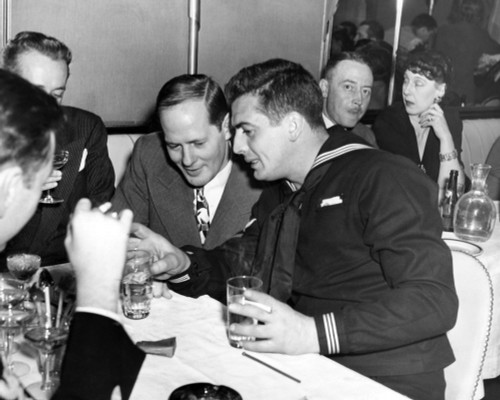Center Sherman Billingsley And Victor Mature At The Stork Club History - Item # VAREVCPBDVIMACS005