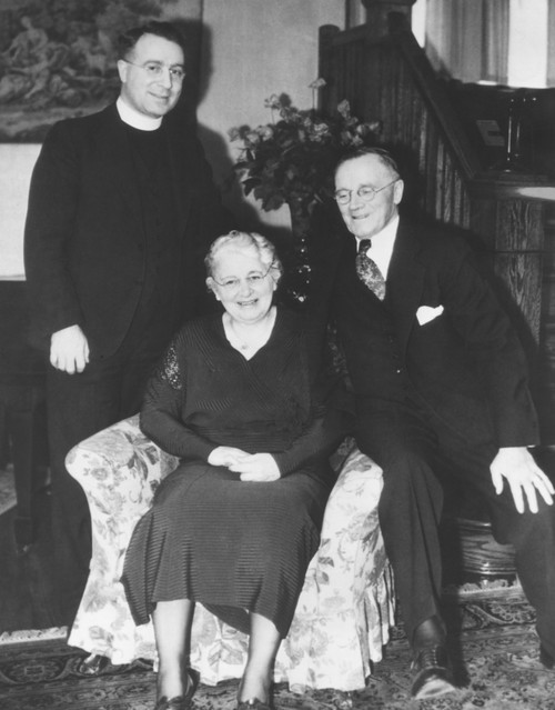 Father Charles Coughlin With His Parents History - Item # VAREVCCSUB001CS784