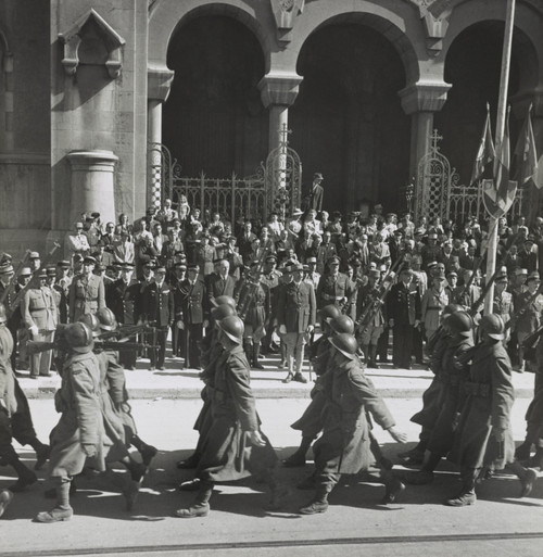 Free French Troops Reviewed By Gen. Henri Giraud During The Allied Victory Parade History - Item # VAREVCHISL036EC650