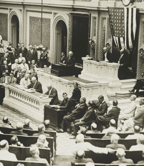 Warren Harding Speaking In The House Of Representatives History - Item # VAREVCHISL041EC005
