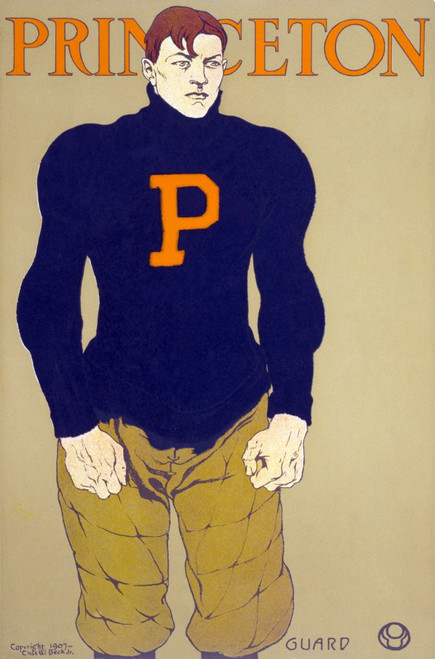 Football. Portrait Of Princeton Football Guard History - Item # VAREVCHCDLCGAEC751