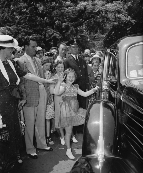 Shirley Temple Leaving The White House After A Visit To President Franklin Roosevelt. June 24 History - Item # VAREVCHISL036EC078