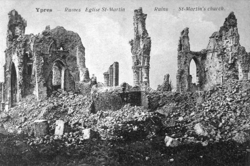 Ruins Of St. Martin'S Church In Ypres History - Item # VAREVCHISL034EC572
