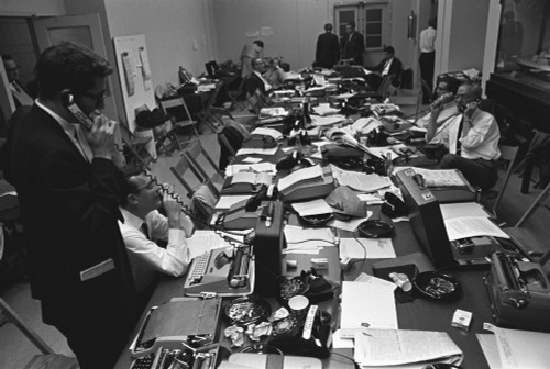 White House Press Room During President Lyndon Johnson'S Gall Bladder Surgery. Oct. 8 History - Item # VAREVCHISL033EC365