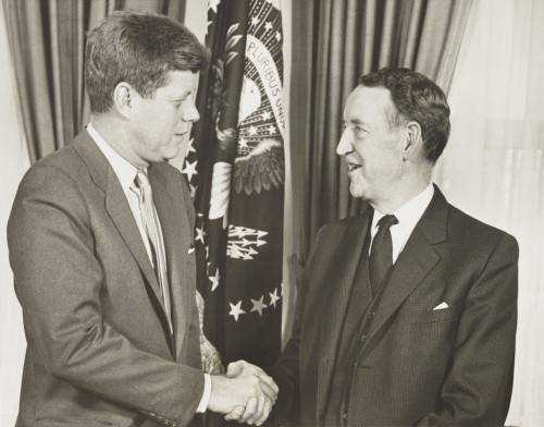 President Kennedy Shaking Hands With Llewellyn Thompson History - Item # VAREVCHISL039EC426