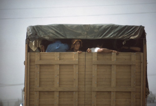 Migrant Agricultural Workers Taking Shelter In A Truck During A Dust Storm History - Item # VAREVCHISL038EC385