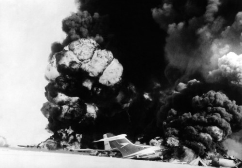 Three Hijacked Airliners Were Blown Up By Arab Guerrillas At A Remote Airfield In Dawson'S Field History - Item # VAREVCCSUA001CS468