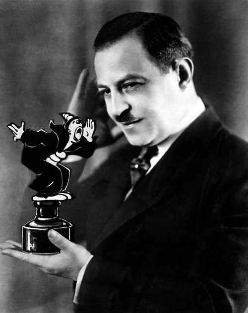 Cartoonist Max Fleisher Holding A Statue Of Koko The Clown. 1920S. Courtesy Csu ArchivesEverett Collection History - Item # VAREVCPBDMAFLCS001