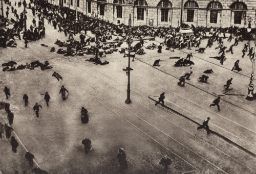 Bolshevik Protest Scattered By Machine Guns. Nevsky Prospect History - Item # VAREVCHISL035EC125