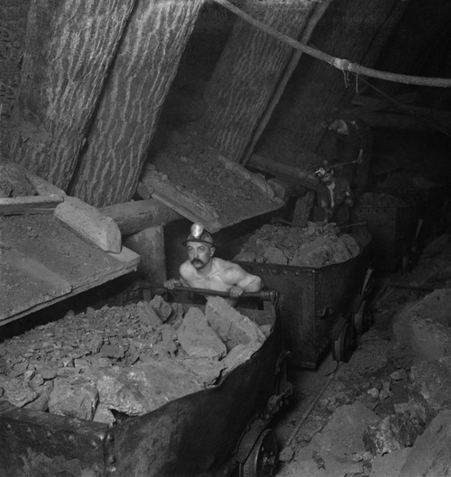 A Miner Working A Mine Underground History - Item # VAREVCHISL021EC080
