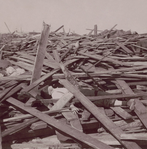 A Dead Man Under Wood Planks After The Galveston History - Item # VAREVCHISL046EC247