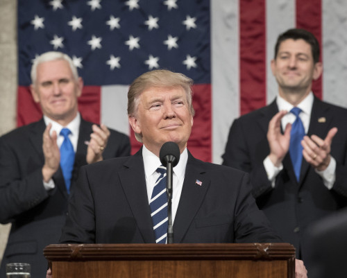 President Donald Trump Delivers His First Address To A Joint Session Of Congress History - Item # VAREVCHISL046EC272