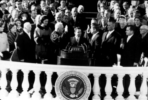 John F. Kennedy Being Sworn In As President History - Item # VAREVCHBDJFKECS003
