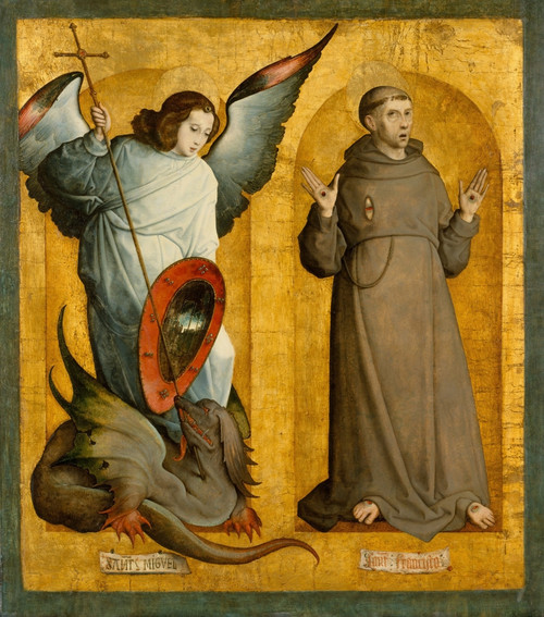 Saints Michael And Francis Fine Art - Item # VAREVCHISL046EC035