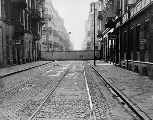 Eight-Foot High Concrete Wall Encircling Jewish Ghetto In German Occupied Warsaw History - Item # VAREVCHISL020EC170