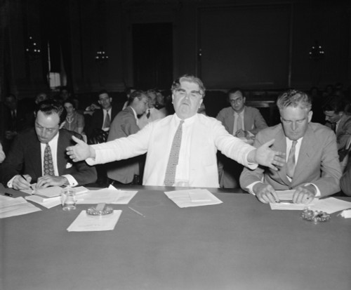 John L. Lewis Gesturing As He Speaks. Ca. 1938-39. History - Item # VAREVCHISL035EC562