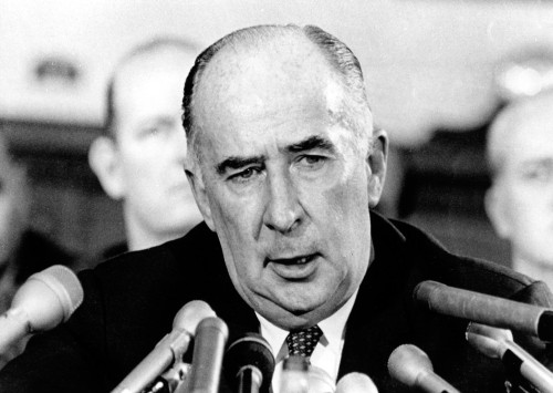 Attorney General John Mitchell At A Press Conference. October 30 History - Item # VAREVCPBDJOMICS001