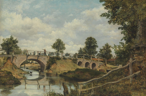 An Old Bridge At Hendon Fine Art - Item # VAREVCHISL045EC302