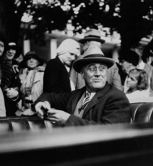 Franklin Roosevelt Campaigning For President In 1932. History - Item # VAREVCHISL035EC338