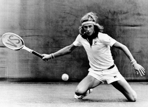 Bjorn Borg During His Match Against Jorge Andrew At The 1975 Wimbledon Tournament. Courtesy Csu ArchivesEverett Collection History - Item # VAREVCPBDBJBOCS009