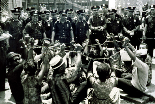 Civil Rights-Group Protests Discriminatory Hiring In Brooklyn History - Item # VAREVCHBDCIRICS001