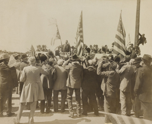 Veterans Of The Civil War Addressed By President Theodore Roosevelt. Fort Worth History - Item # VAREVCHISL044EC988 Veterans Of The Civil War Addressed By President Theodore Roosevelt. Fort Worth History - Item # VAREVCHISL044EC988