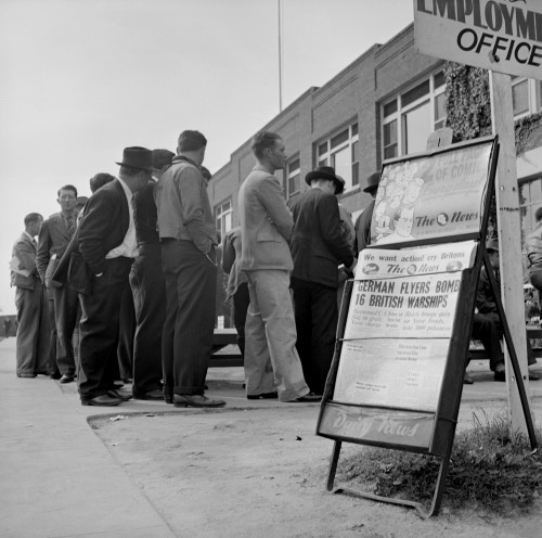 Prospective Employees In Line At The Lockheed Plant History - Item # VAREVCHISL035EC800