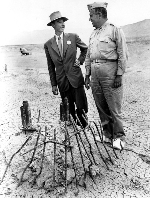 Gen. Leslie Groves And Dr. J. Robert Oppenheimer At Trinity