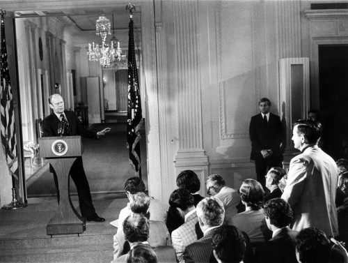 President Gerald Ford'S First Press Conference Since He Assumed The Presidency After Richard Nixon'S Resignation. Aug. 28 History - Item # VAREVCCSUA000CS303