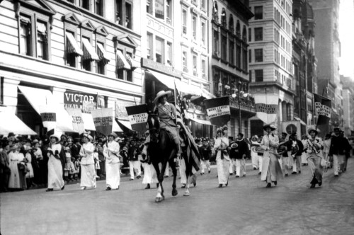 Miss Milholland Leading A Parade Women'S Sufferage History - Item # VAREVCHBDSUFFCS008