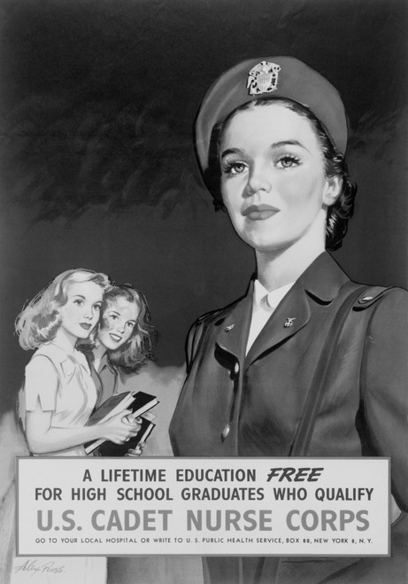 Recruitment Poster Showing U.S. Cadet Nurse History - Item # VAREVCHISL037EC887