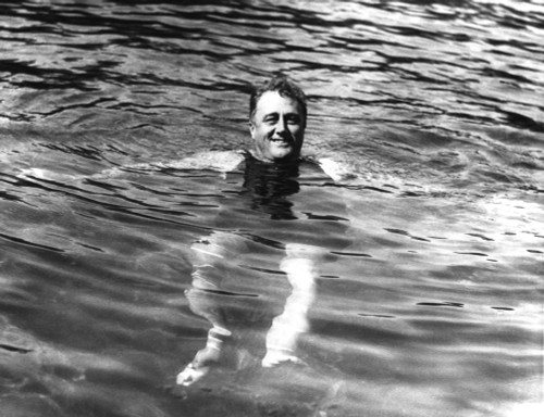 Gov. Franklin Roosevelt Swimming In Warm Springs History - Item # VAREVCHISL035EC307