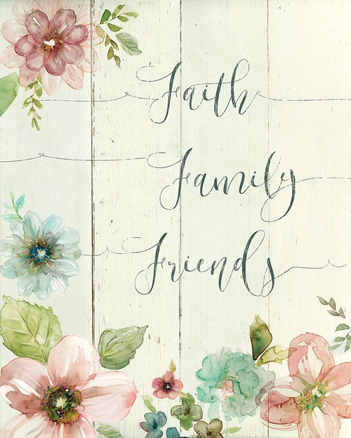 Faith, Family, Poster Print by Carol Robinson - Item # VARPDX19398