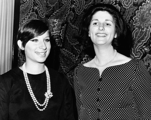 Lynda Bird Johnson Is Greeted Backstage By Barbra Streisand. The President'S Daughter Attended Streisand'S Hit Broadway Musical History - Item # VAREVCCSUA000CS725