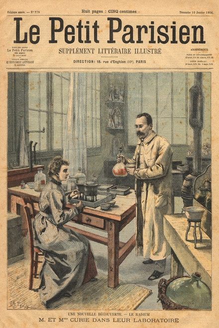 Physicists Pierre And Marie In Their Paris Laboratory History - Item # VAREVCHISL016EC046