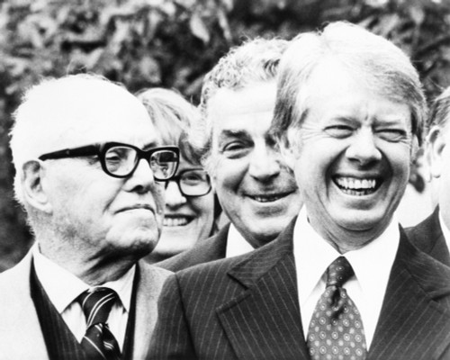 President Jimmy Carter And Afl-Cio President George Meany History - Item # VAREVCCSUB002CS619 President Jimmy Carter And Afl-Cio President George Meany History - Item # VAREVCCSUB002CS619