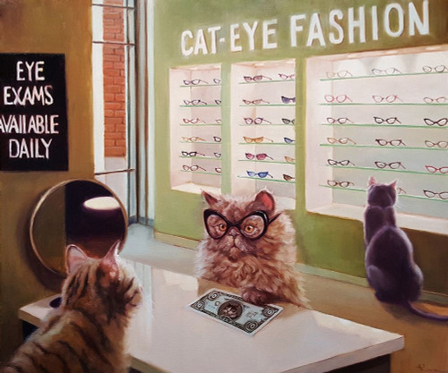 Feline Optical Poster Print by Lucia Heffernan - Item # VARPDXH1441D