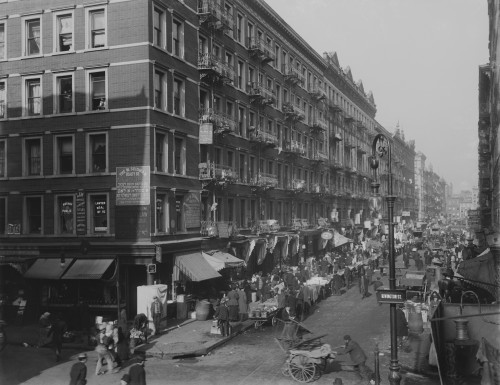 View From Rivington Street On New York City'S Lower East Side Jewish Neighborhood In 1909. History - Item # VAREVCHISL017EC118 View From Rivington Street On New York City'S Lower East Side Jewish Neighborhood In 1909. History - Item # VAREVCHISL017EC118