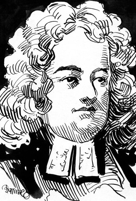A Pen And Ink Drawing Of Author Jonathan Swift. Courtesy Csu ArchivesEverett Collection. History - Item # VAREVCPBDJOSWCS001