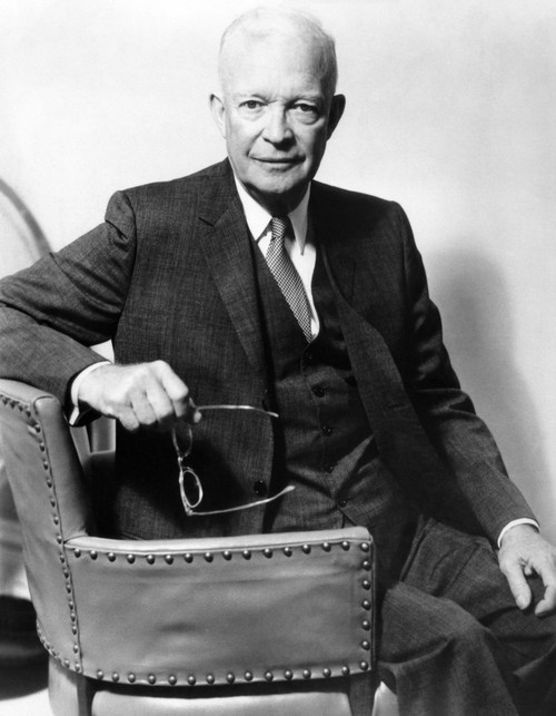 President Eisenhower In A 1966 Portrait. Csu ArchivesEverett Collection History - Item # VAREVCCSUA000CS182