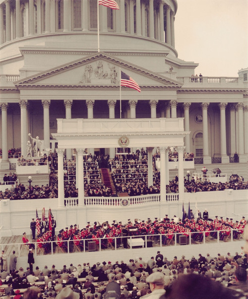 President Dwight Eisenhower Delivering His Inaugural Address At The Capitol History - Item # VAREVCHISL043EC764 President Dwight Eisenhower Delivering His Inaugural Address At The Capitol History - Item # VAREVCHISL043EC764