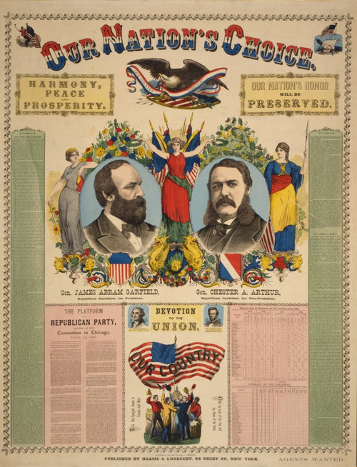 1880 Republican Campaign Portraits Of Presidential Candidate James Garfield And His Running Mate History - Item # VAREVCHISL006EC151