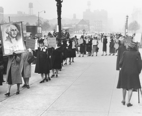 Female Isolationists Picket British Ambassador History - Item # VAREVCCSUB002CS409