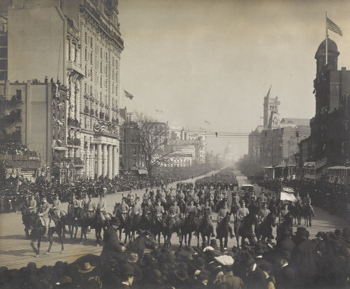 Mounted West Point Cadets In The Inaugural Parade For President Theodore Roosevelt. March 4 History - Item # VAREVCHISL043EC759