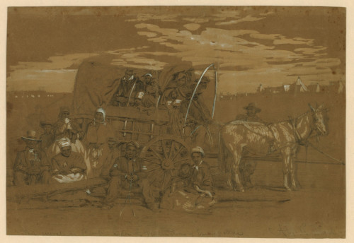 Arrival Of An African American Family In A Union Army Camp In January 1863 History - Item # VAREVCHISL009EC229
