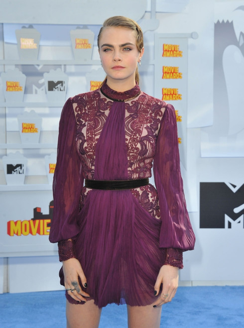 Cara Delevingne At Arrivals For Mtv Movie Awards 2015 - Arrivals 2, Nokia Theatre L.A. Live, Los Angeles, Ca April 12, 2015. Photo By Dee CerconeEverett Collection Celebrity - Item # VAREVC1512A09DX076
