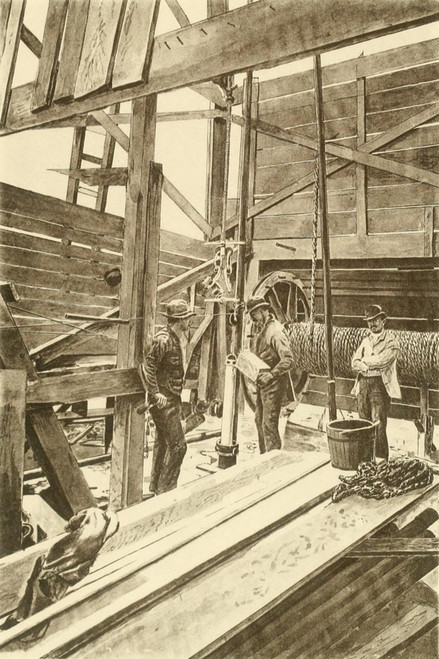 Filling The Torpedo Shell Prior To Shooting The Oil Well. Nitroglycerine Torpedoes Were Lowered Into Completed Wells And Then Exploded History - Item # VAREVCHISL020EC027