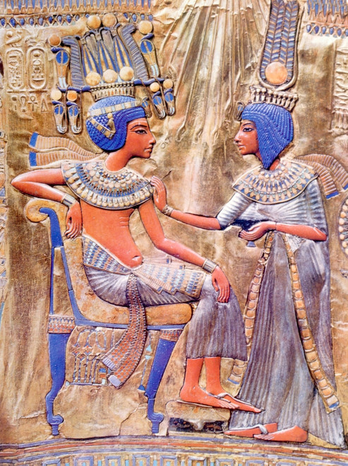 King Tutankhamen With His Wife-Sister History - Item # VAREVCS4DEGYPEC025